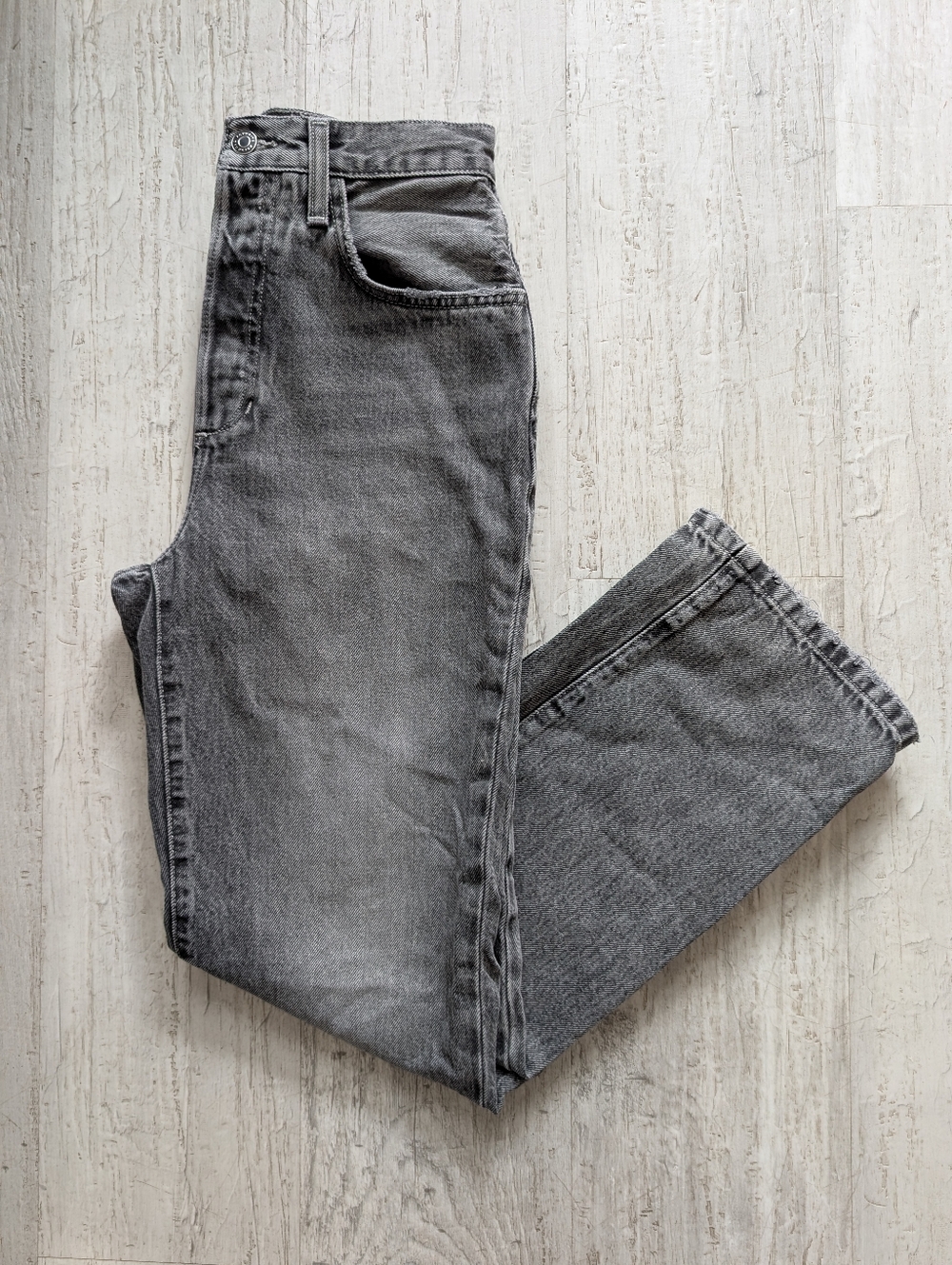 Favorite Daughter- The Otto Super High Rise Boyfriend Ankle- Charcoal- S 26/27